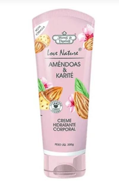 Creme Hidratante Corporal Amendoas Karite 200g - Flores & Vegetais