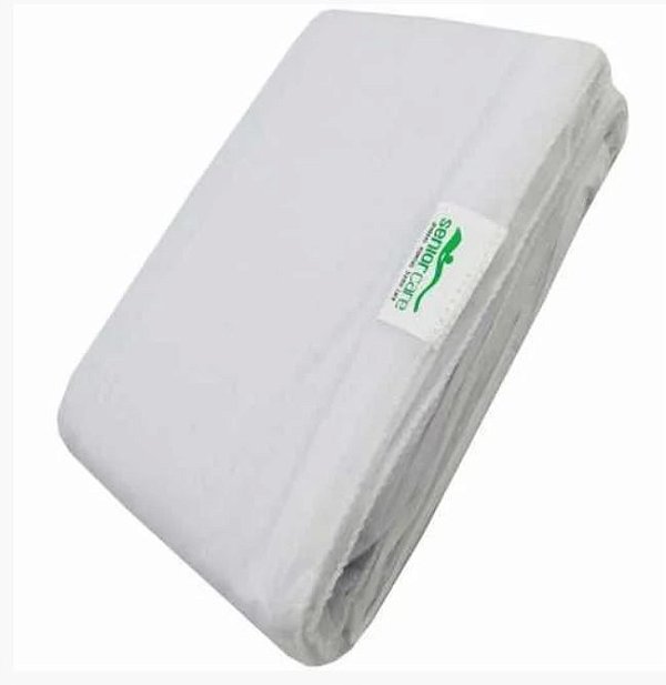 Protetor para Colchão Casal Branco Impermeável Com Elástico  - Senior Care