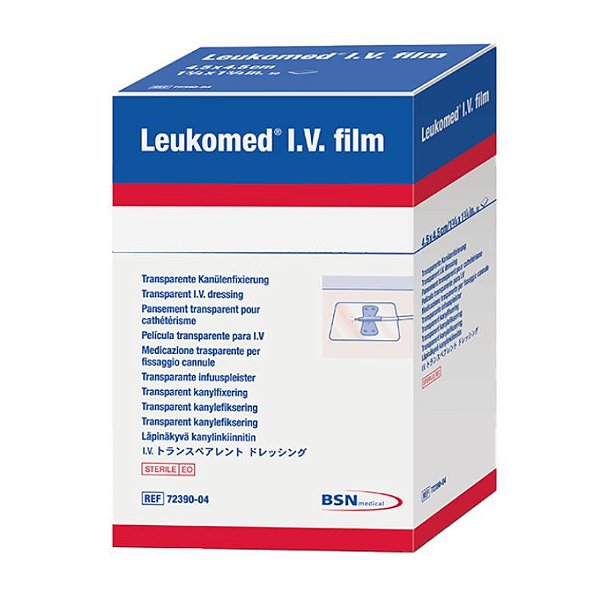 Curativo IV Filme 8,5 X 11,5CM Leukomed Caixa C/50 Unidades - BSN Medical