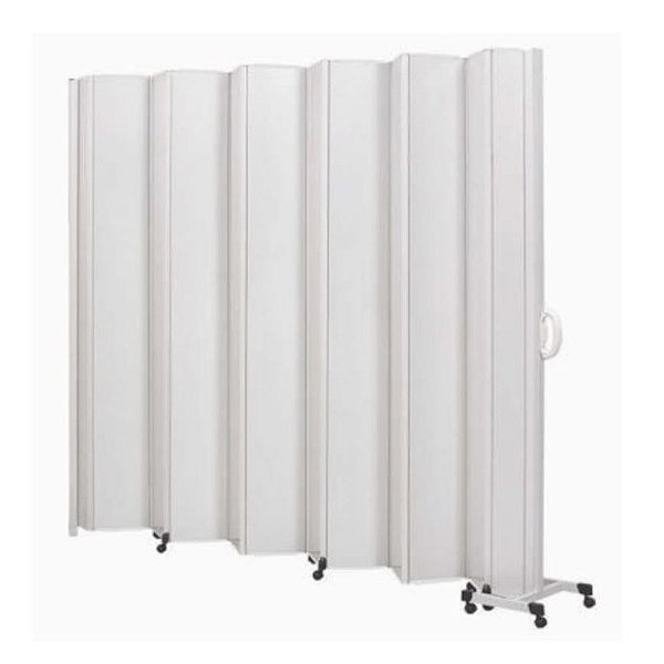 Biombo Sanfonado em PVC 1,78 x 1,65m C/ 7 Lâminas e 1 Haste - BCF