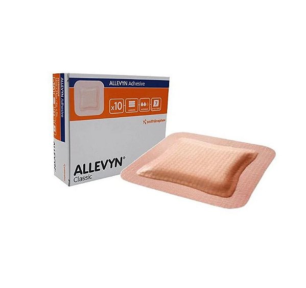 Curativo Allevyn Adhesive 7.5cm x 7.5cm Caixa C/10 Unidades - Smith & Nephew