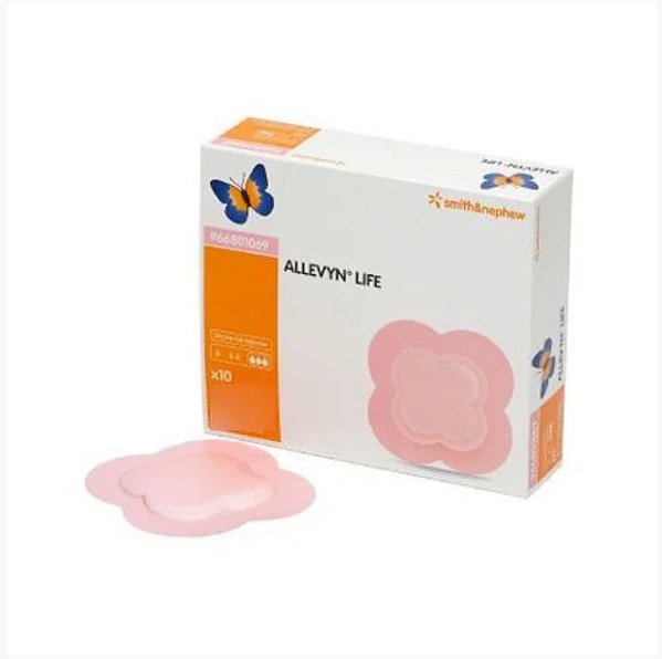 Curativo Allevyn Life 10,3cm x 10,3cm Caixa C/10 Unidades - Smith&Nephew