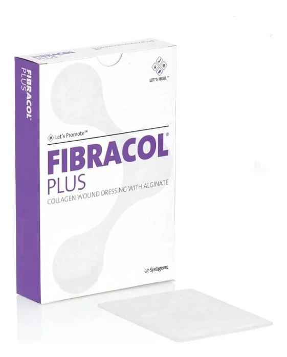 Curativo de Colágeno Fibracol Plus 5,1 Cm x 5,1 Cm Cx/ 12 Unidades - Systagenix