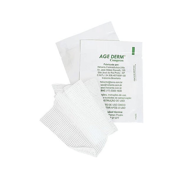 Curativo Não Aderente Age Derm Compress 7,5cm x 7,5cm Unidade - Helianto