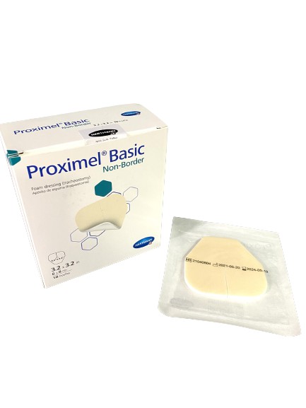Curativo Proximel 8x8cm Basic Non-Border (Traqueostomia) Caixa C/10 Unidades - Hartmann
