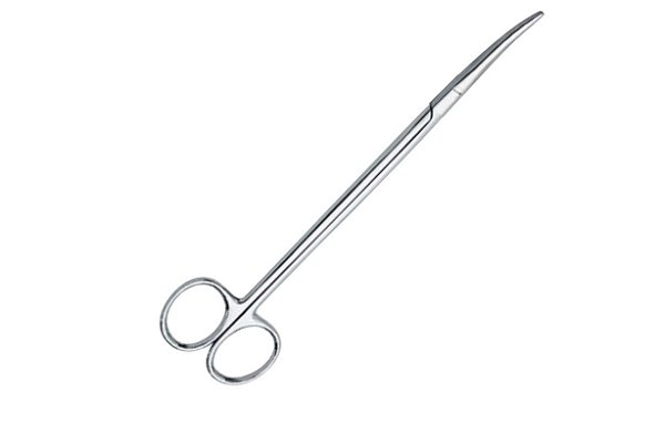 Tesoura Metzembaum 18cm Curva em aço Inox - ABC