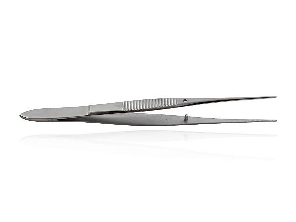 Pinça Irís C/Serrilha Reta 10cm em Aço Inox - Weldon