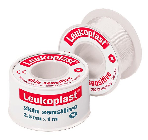 Fita Adesiva de Silicone Leukoplast Skin Sensitive (Pele Sensível)  2,5cm X 1,0 metros - BSN Medical