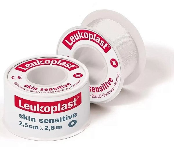 Fita Adesiva de Silicone Leukoplast Skin Sensitive (Pele Sensível) 2,5cm X 2,6 metros - BSN Medical