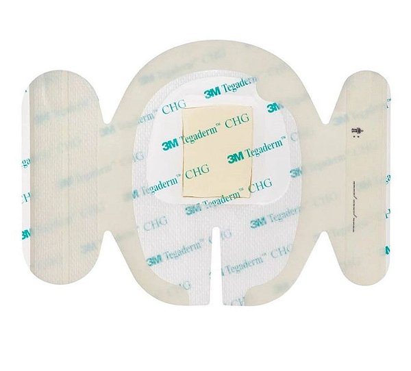 Curativo Fixador de Cateter Tegaderm Gluconato de Clorexidina CHG 8,5 x 11,5 cm 1657R Unidade - 3M