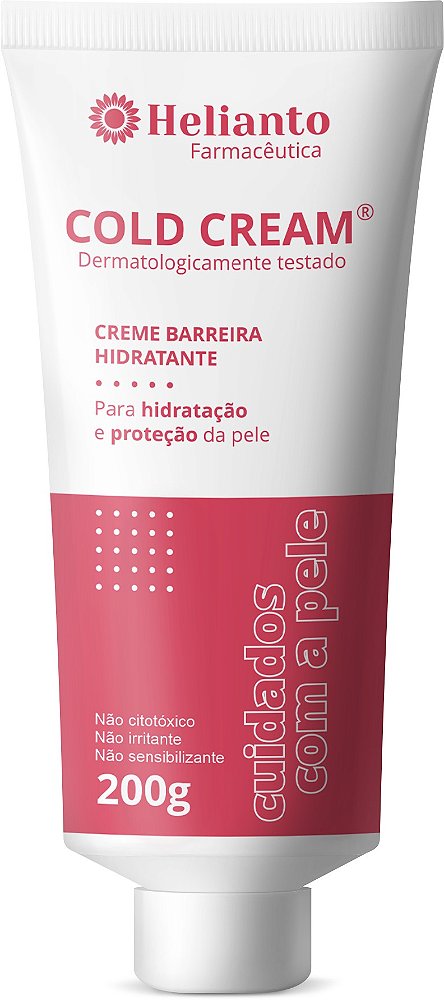 Creme Barreira Hidratante Protetora de Pele Cold Cream 200g - Helianto