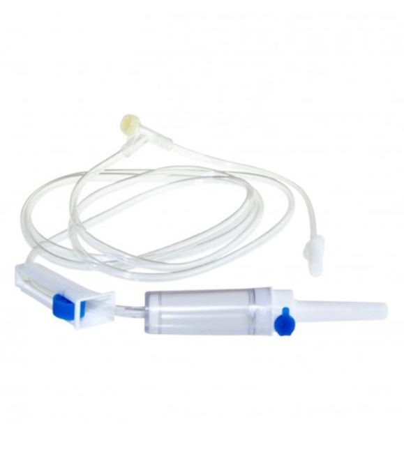 Equipo Macrogotas C/Filtro de Ar e Injetor Lateral Luer Lock Unidade  - Wiltex