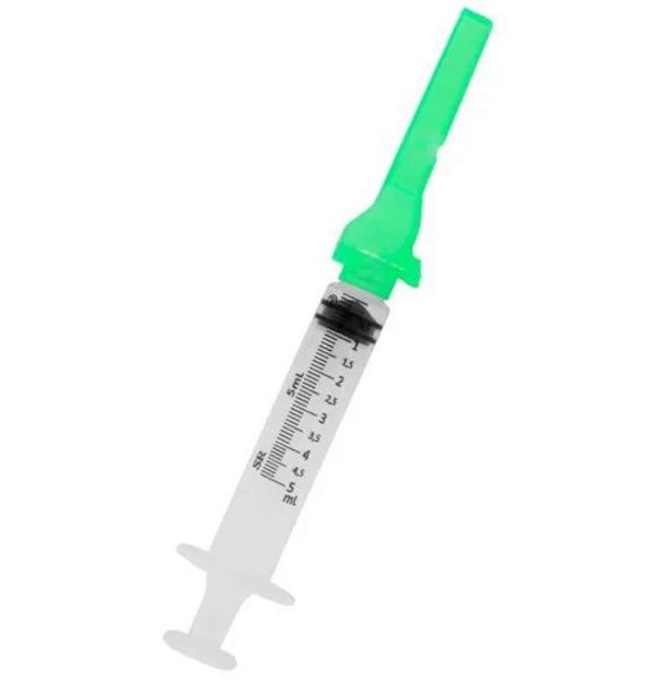 Seringa Descartável SR Luer Lock 5ml Sem Agulha C/ Dispositivo de Segurança Un - SR