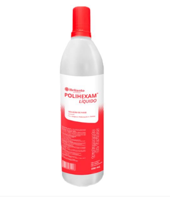 Solução Aquosa com PHMB 0,1% para Limpeza de Feridas 350ml Polihexam - Helianto