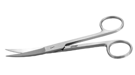 Tesoura Metzembaum 15cm Curva em aço Inox - Golgran