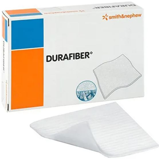 Curativo Durafiber (Fibras Gelificantes) 10 x 10cm Caixa C/10 Un - Smith & Nephew