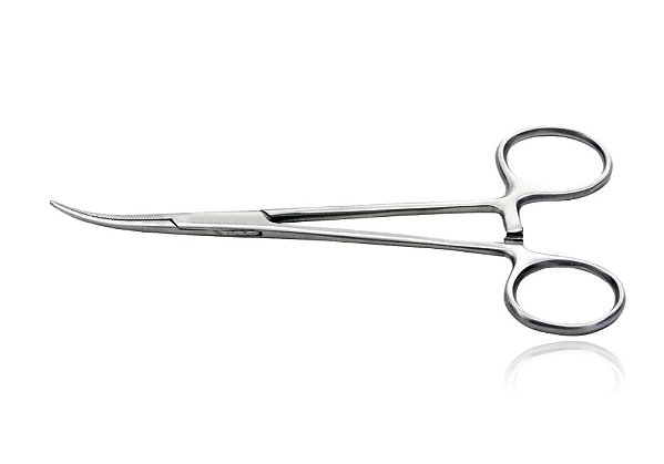 Pinça Crile Curva 14cm em Aço Inox - Vital Gold