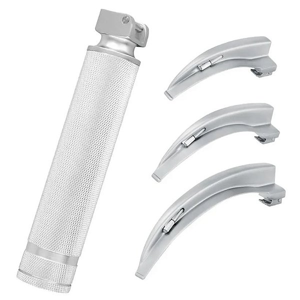 Laringoscópio Adulto Com Lâminas Curvas 3,4 e 5 Macintosh - MD