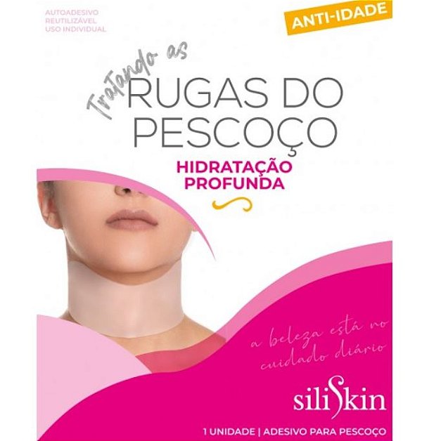 Adesivo Silicone Pescoço Anti Rugas Hidratante - Siliskin