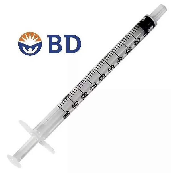Kit C/10 Seringas de 1ml Sem Agulha Luer Slip (Liso) - BD