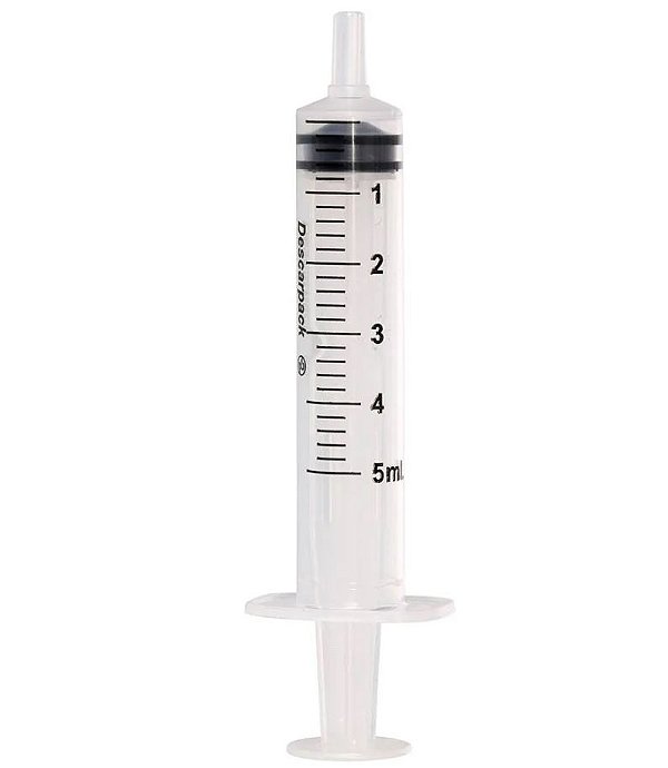 Kit C/10 Seringas de 5ml Sem Agulha Luer Slip (Liso) - BD