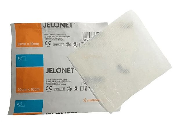 Curativo Jelonet 10x10cm Tela de Algodão Parafinada Unidade - Smith & Nephew