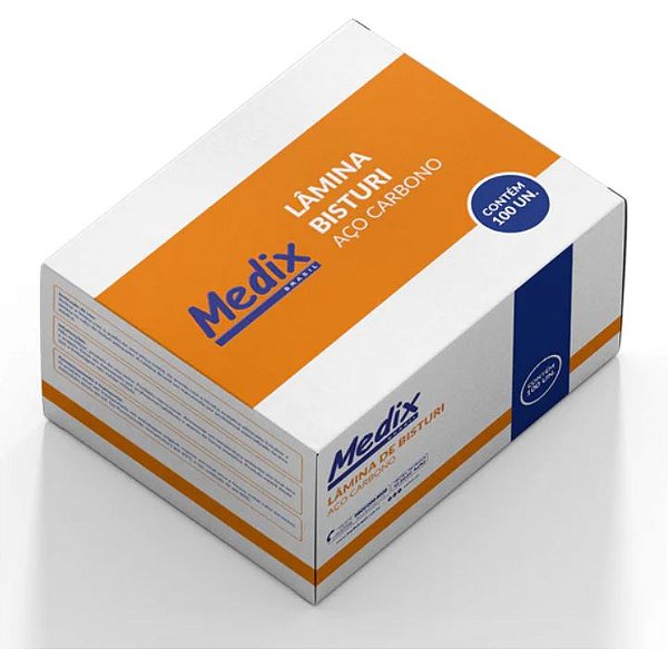 Lâmina De Bisturi Aço Carbono Nº 11 Caixa C/100 - Medix