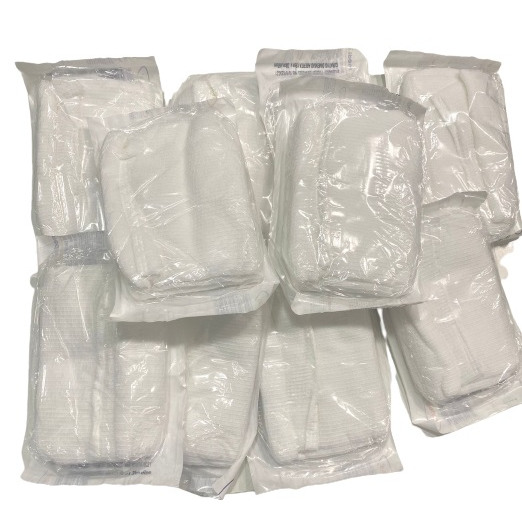 Kit C/10 Unidades Curativo Algodonado Estéril 15cm x 30cm (Aberto) tipo Zobec - Polar Fix