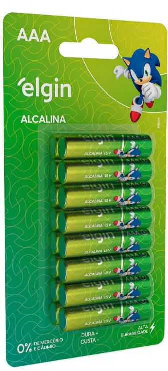 Pilha Alcalina AAA (Palito) C/16 Unidades - Elgin