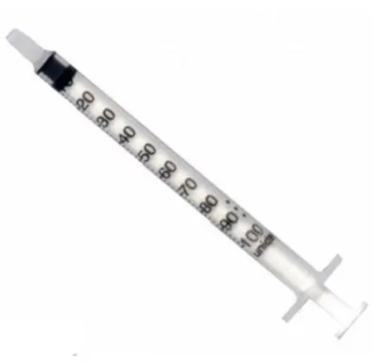Kit C/15 Seringas de 1ml 100UI Sem Agulha Luer Slip (Liso) - SR