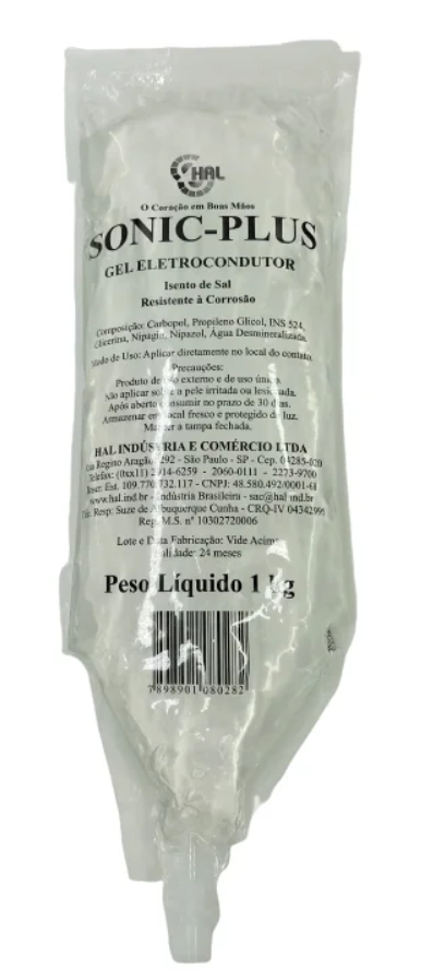 Gel Condutor P/Ultrassonografia Tipo Bag (Sachet) 1kg - Sonic Plus