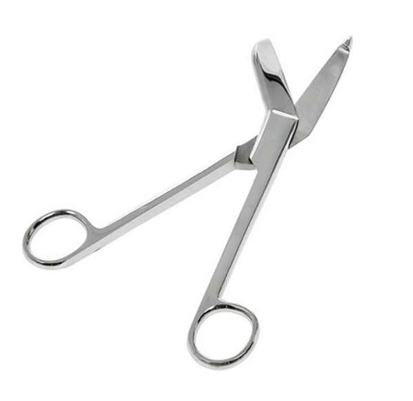 Tesoura Lister 18cm Para Bandagem em aço inox - Vital Gold