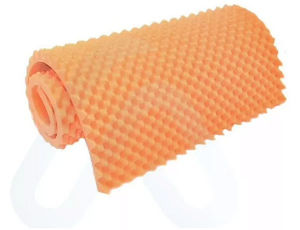 Colchão Caixa De Ovo Solteiro D-33 1,88 x 0,80 x 0,4cm Laranja - Zedamed