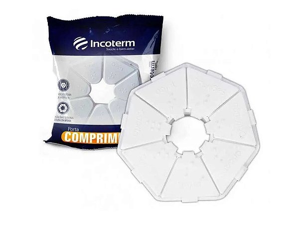 Porta Comprimidos Branco Modelo Básico - Incoterm