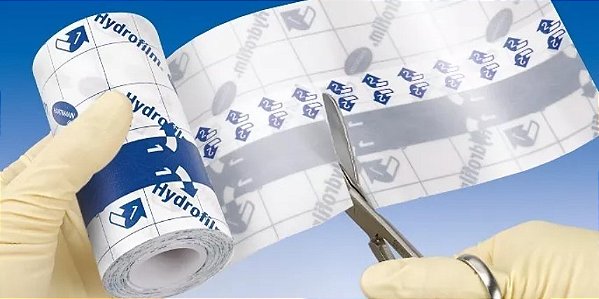 Curativo Hydrofilm Roll (Rolo) Transparente Auto Adesivo 10cm x 2M - Hartmann