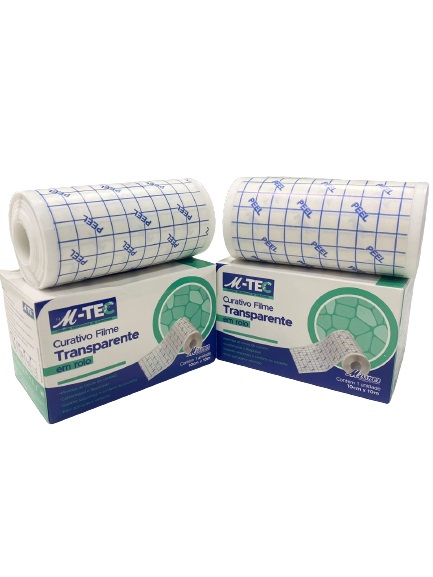 2 Rolos Curativo Filme Transparente Rolo 10cm x 10 metros M-Tec - Missner