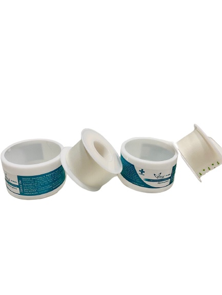 Kit C/2 Fitas Micropore 2,5cm x 10 Metros Branca - Vital