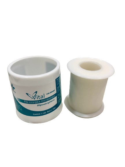 Fita Micropore Branca 5cm x 10 Metros - Vital