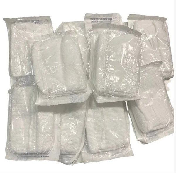 Kit C/10 Unidades Curativo Algodonado Estéril 15cm x 60cm tipo Zobec - Neve