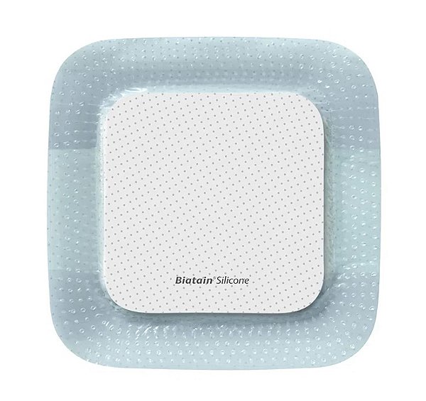 Curativo Biatain Espuma e Silicone 10cm x 10cm Unidade Ref: 33435 - Coloplast