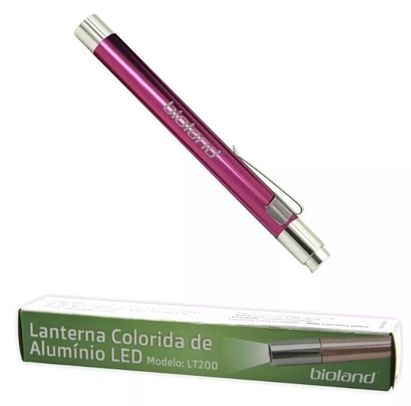 Lanterna Clinica Alumínio Rosa Em Led - Bioland