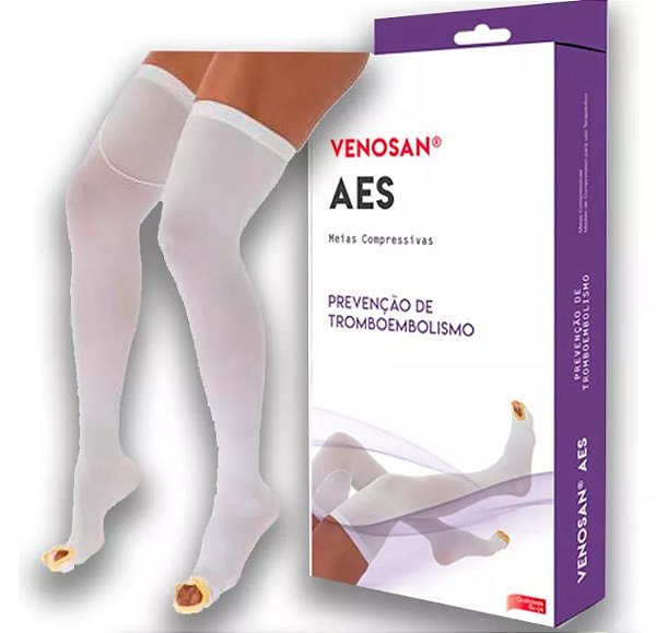 Meia 7/8 Meia Coxa Antitrombo E Antiembolia Tam: P - Venosan