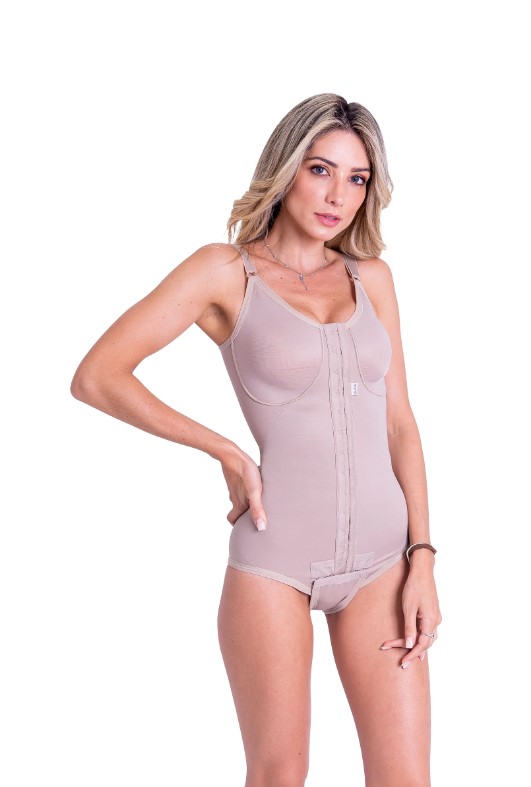 Cinta Modeladora Pós Cirúrgico Tipo Body  Com Fecho Frontal Tam P/42 Ref: 1602 - Biobela