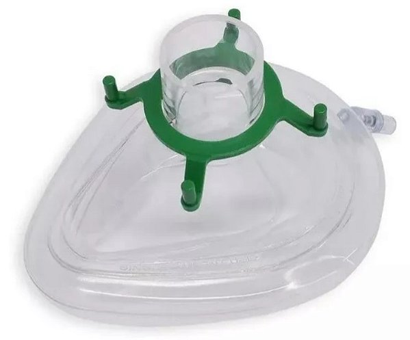 Máscara de Anestesia Com Coxim Inflável Nº4 Adolescente (Verde) - Advantive