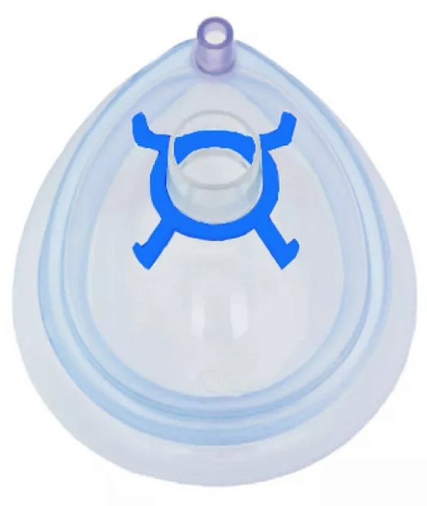 Máscara de Anestesia Com Coxim Inflável Nº6 Obeso (Azul) - Advantive