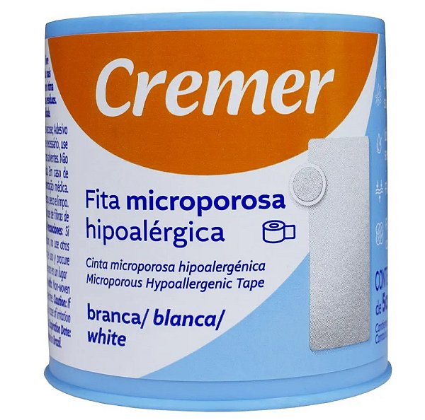 Fita Microporosa Branca Hipoalérgica 5cm X 10m Unidade - Cremer