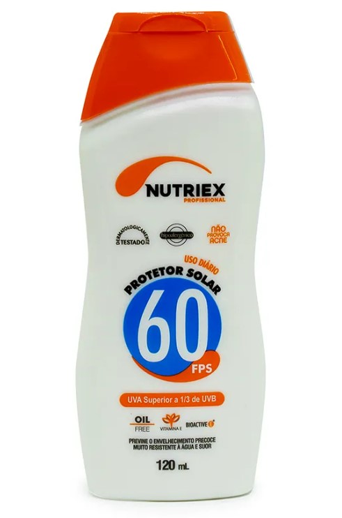Protetor Solar FPS 60 1/3 UVA 120ml - Nutriex Profissional