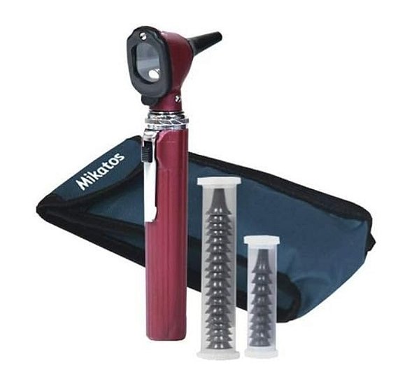 Otoscópio Vinho Mini Mikatos Led - Mikatos