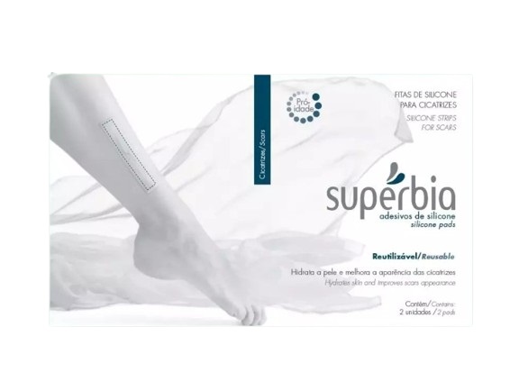 Fita de Silicone para Cicatriz 2 Fitas (2 x 30cm Cada) - Supérbia