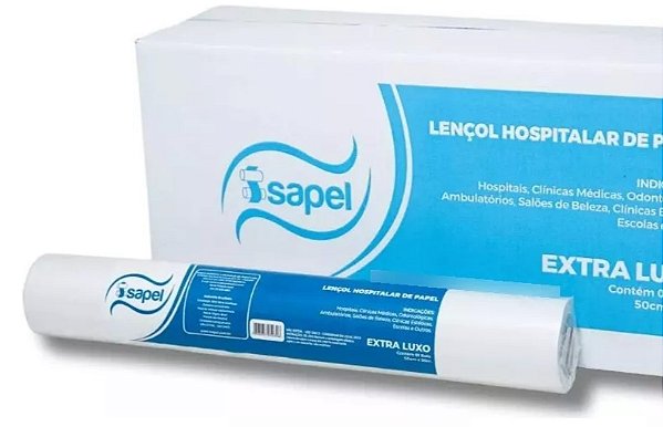 Lençol Descartável Hospitalar Maca Extra Luxo 50x50cm Unidade - Isapel